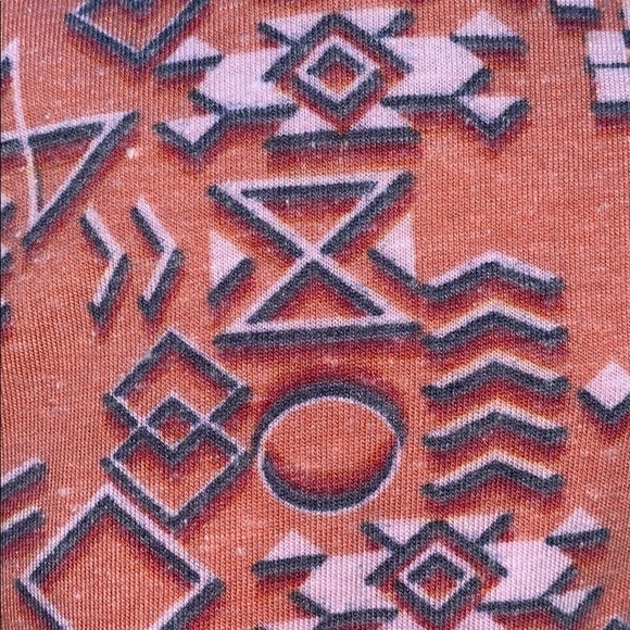 LuLaRoe Pink Aztec Print Tunic Top XXS - Picture 3 of 6